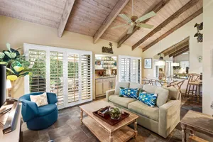 Image of Immaculate Mission Hills tennis villa with mountain views from private roof deck