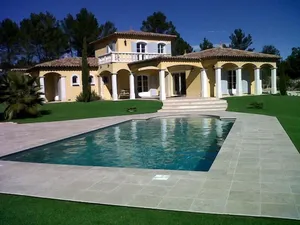 Image of Beautiful villa, panoramic view and heated swimming pool