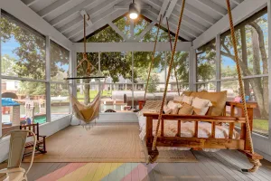 Image of Waterfront Home on Lake Conroe with a private dock and covered boat lift.