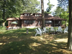 Image of Lake Michigan 1945 Log Cabin Cottage home