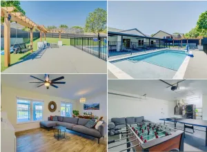 Image of New Resort Style Oasis ~ LED Pool & Game Room