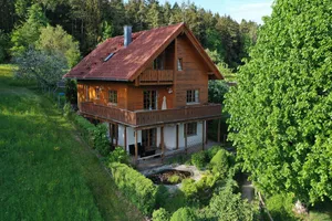 Image of Wooden House on 160m² - open galery, fireoven, jacuzzi, WLAN, BBQ, baclcony & terrace