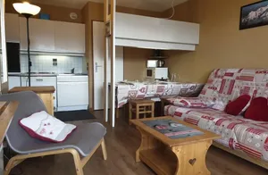 Image of 3rd floor, view mountain, balcony, tv, ski locker, 31m², La Rosière