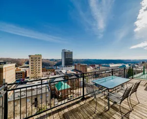 Image of Historic Downtown Loft, Private Deck with View and outdoor Firepit