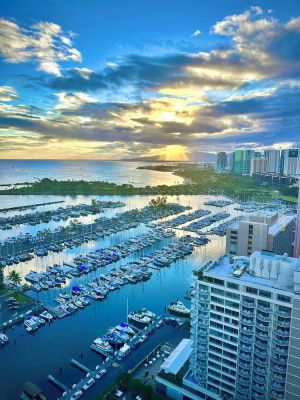 Image of Panoramic City-MT Views PH Condo at Ilikai Marina Steps to the Famous Beach