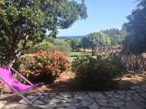 Image of T2, 350 m from Bodri BEACH, Sea view, Air-conditioning, on large landscaped grounds.