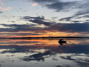 Image of Lake Front Cabin with Amazing Sunsets- Easy Access to the Inland Sea