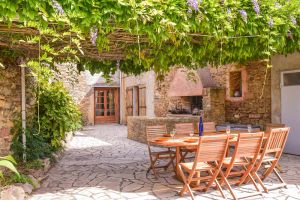 Image of Quiet spacious house with air conditionning with private pool garden in village