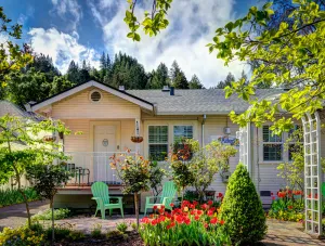 Image of Free wifi & free parking.  Charming In-Town Cottage In California Wine Country