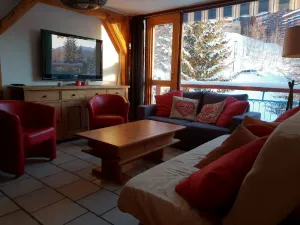 Image of Apartment ALL COMFORT, charming terrace, MOUNTAIN VIEW, 4*, with view of the mountains