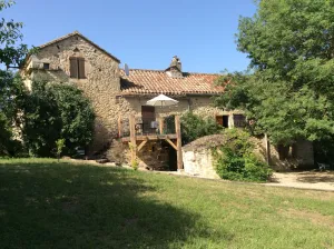 Image of Rustic, old farmhouse with stunning views, pool and tennis court.