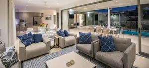 Image of Stylish 4 bedroom home in a quiet gated estated.Only a short walk from the beach with a private Pool