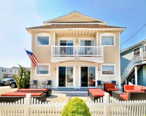 Image of ⭐️A Stones Throw 2 Beach & AC, Fireplace+ Outdoor Lounge great 4 small Families!