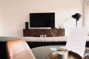 Image of Nice apartment with pool and sauna use\/Netflix\/kitchen near D-Messe