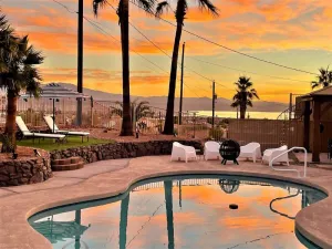 Image of Trendy Desert Getaway Pool, Spa, Game Room
