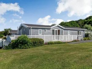 Image of A Nordic Style 6 berth Luxury Lodge with raised veranda on 3 sides.