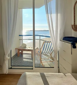 Image of \"Cosy Beach\" Feet in the water, 2 bedrooms with balcony-terrace Sea & Wild Coast 🌊