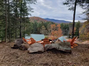 Image of Saranac Lake Adirondack Modern Loft-fire pit, river access, 100 acre forest