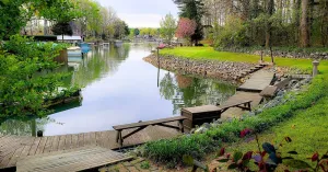 Image of Family friendly lakefront retreat. Grill, private dock, kayaks
