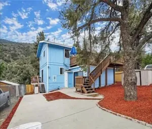 Image of Blue Charmer Themed Cabin with Indoor Fireplace
