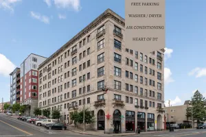 Image of Modern Elegance in the Heart of Downtown Tacoma | King Bed + Parking + AC