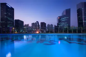 Image of Hilton Shenzhen Futian, Metro Station at Hotel Front Door, Close to Futian Convention & Exhibition Center