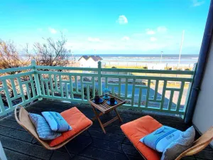 Image of Villa facing beach and sea in Normandy