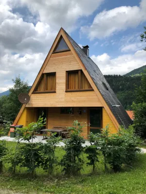 Image of Family-friendly A-frame house in the lake and bike paradise of the Nockberge