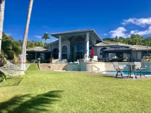 Image of Tropical & inviting home w\/spa, torches, waterfalls & ocean view