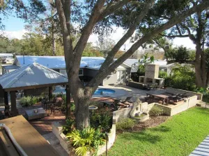 Image of Beautiful Oasis on the Creek with Pool; 2 houses and backyard paradise