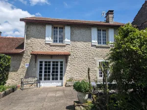 Image of Charming Villa with Fireplace, Terrace, and Garden Near Montsaugeonnais Vineyards