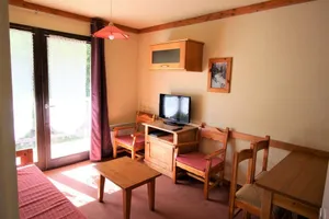 Image of Wifi, 100m from resort center, 2nd floor, view ski slopes, balcony, tv, ski locker, 31m², Valfréjus