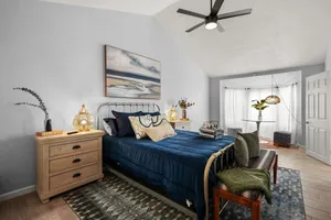 Image of Find your groove here in this stylish, artistic home