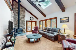 Image of Lovely dog-friendly home with firepit, gas fireplace, EV outlet, & washer\/dryer