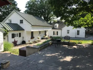 Image of refinished barn with pool table, ping pong, pool and hot tub!
