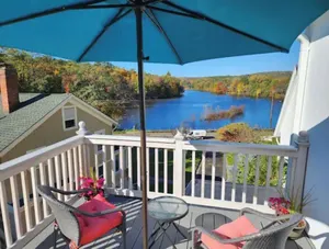 Image of River Overlook - Check the view from your deck!