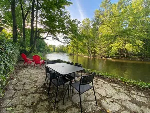 Image of Eco-friendly riverfront home. Close to Ann Arbor and on the Huron River!