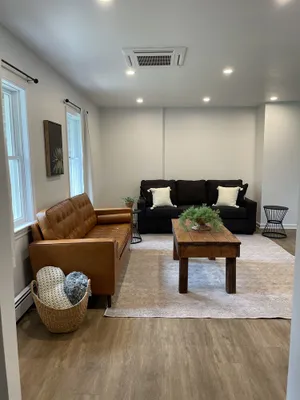 Image of Remodeled country home in neighborhood with Amish farms, fire pit in back yard