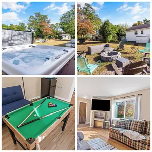 Image of Family Beach Retreat; Hot Tub, Private Yard and Game Room