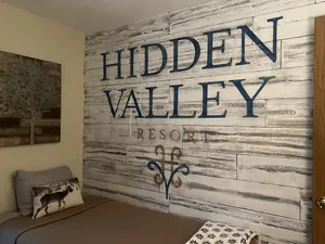Image of King Bed! 2BR2BA ground level. Ski-in ski-out Valley side! Well equipped kitchen
