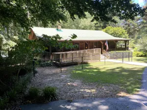 Image of New finished lower level. Peaceful 5-bedroom lake front cabin easy walk to lake.
