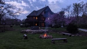 Image of Beautiful log home on the Olentangy River