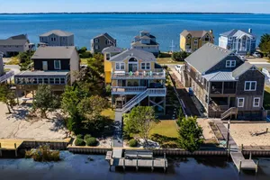 Image of 433 - Water Front Nags Head Cove Rental with Multi-Level Decking &Hot Tub