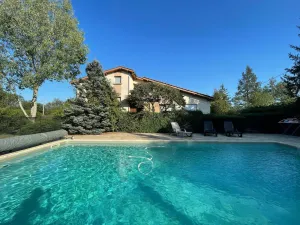 Image of Architect's Villa with Pool, BBQ, and Fireplace in Scenic Forez