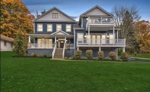 Image of Cozy luxury lake front home-Crystal lake, game room, fire pit, hiking, fern hall