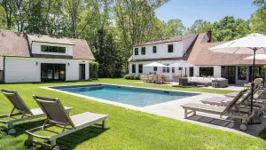 Image of Traditional-style home with pops of patterns and vibrant colors, private...