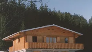 Image of On the edge of a forest, in a peaceful setting, comfortable wooden chalet rated 3 stars.