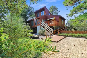 Image of Admiral Benbow - contemporary home with shared boat ramp