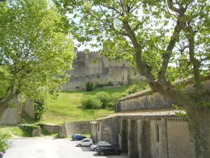 Image of Penthouse Apartment looking out at Carcassonne Cite walls