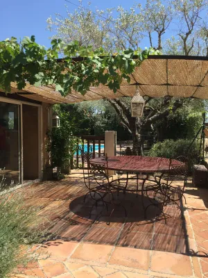 Image of Provencal mas-style stone house with swimming pool sleeps 6